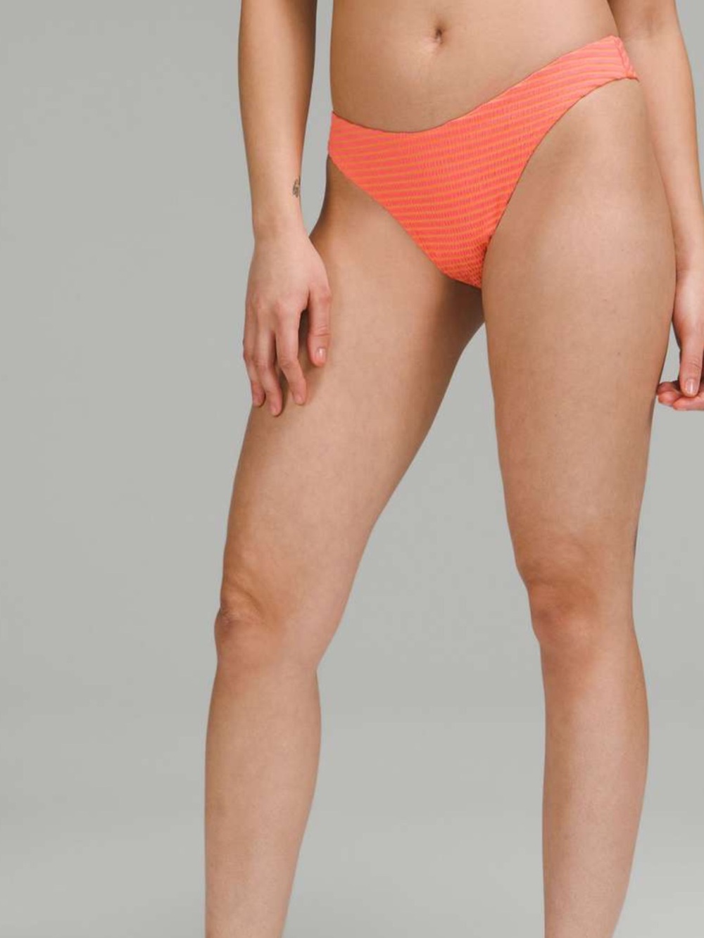 Lululemon smocked mid rise skimpy swim bottom
